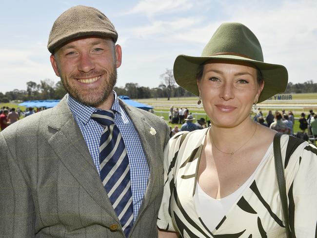 Bree Chisholm and Adam Sanders at the 2024 Seymour Cup. Picture: Andrew Batsch