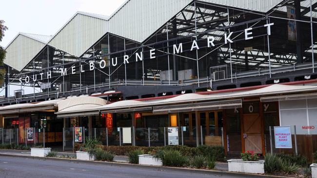 South Melbourne Market has just been listed as an exposure site. Picture: NCA NewsWire / Ian Currie