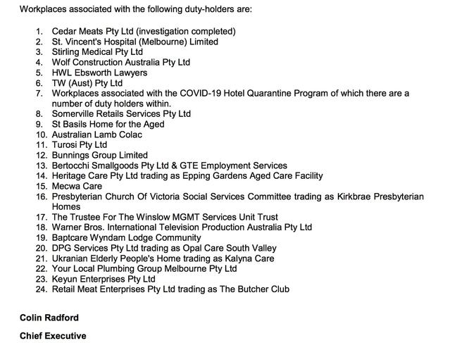 Colin Radford’s written submission to a parliamentary Public Accounts and Estimates Committee’s probe into the state government’s response to the COVID-19 pandemic.