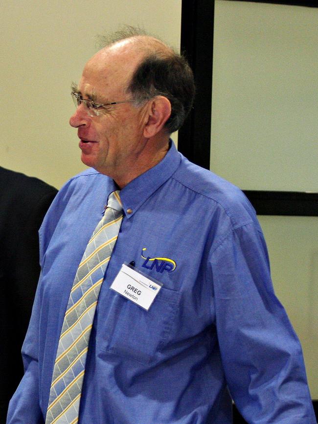 Former LNP trustee Greg Newton at a party event in 2009.