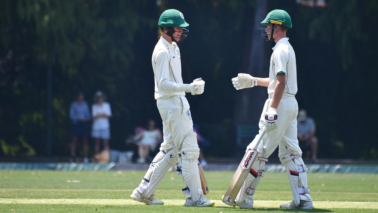 GPS First XI cricket between Brisbane Boys College and Churchie. Saturday February 11, 2023. Picture, John Gass