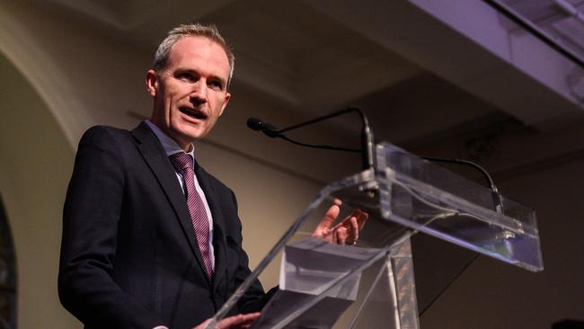 David Coleman MP speaking during a reception at the State Library of New South Wales in 2019. Picture: AAP Image/James Gourley