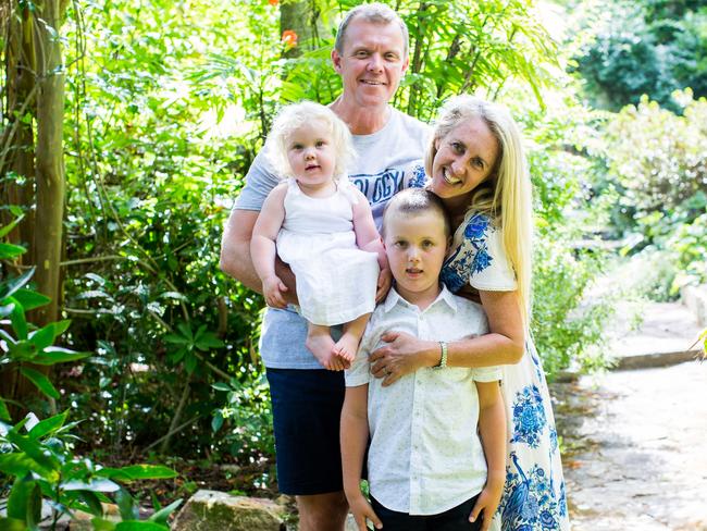 Inez Addison with her husband Alex, daughter Cleo, 2 and son Drake, 8.