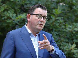 Victorian Premier Daniel Andrews holds a press conference to discuss the latest COVID outbreak in NSW.  Saturday, December 20. 2020. Picture: David Crosling