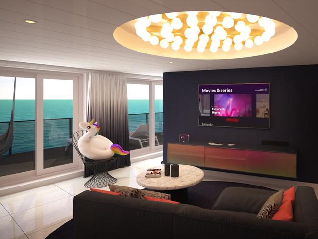 Virgin Voyages’ Posh Suite on offer. Picture: Supplied