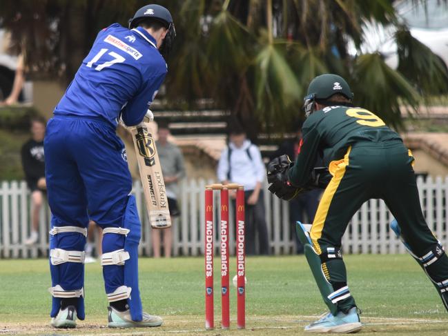 Riley Collison defends. Picture: Sean Teuma.