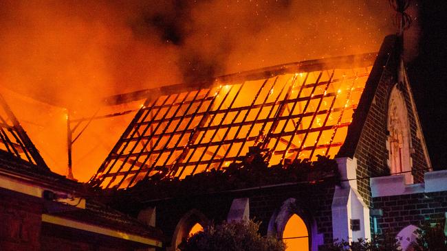 A suspicious fire has destroyed a mosque in Geelong. Picture: Justice Cameron