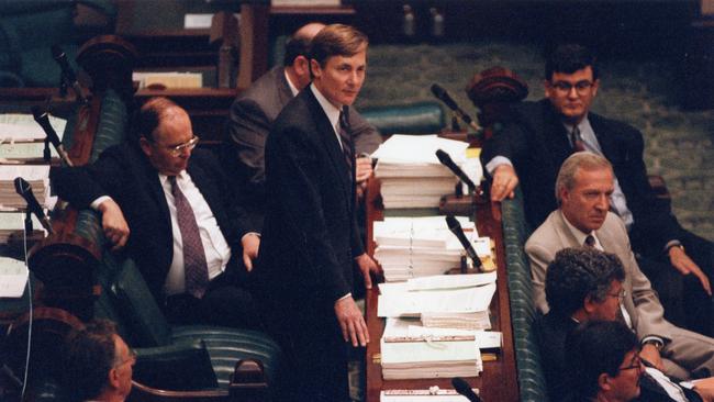 John Bannon in Parliament in 1992.