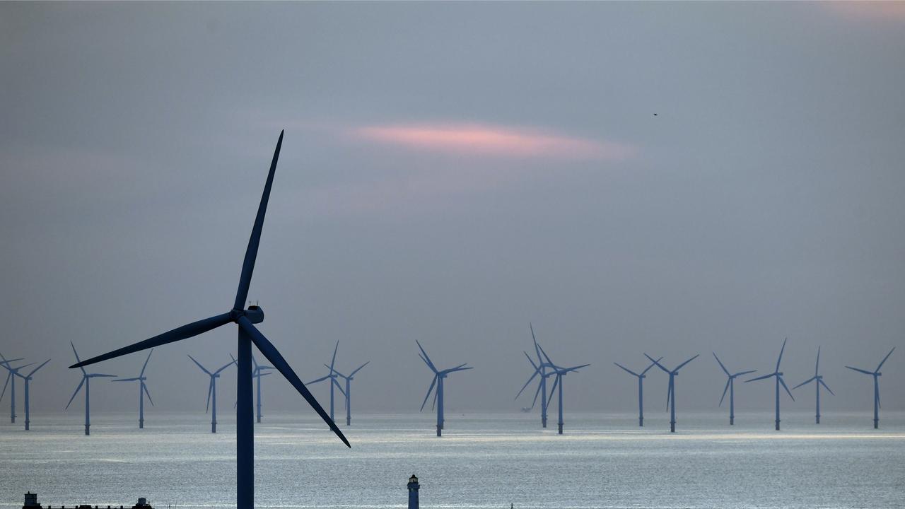 While there are currently no offshore wind farm projects operating in Australia, they are common in Europe. Picture: AFP