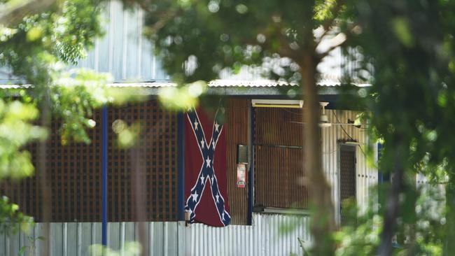 The Rebels bikie gang clubhouse at Darwin River.