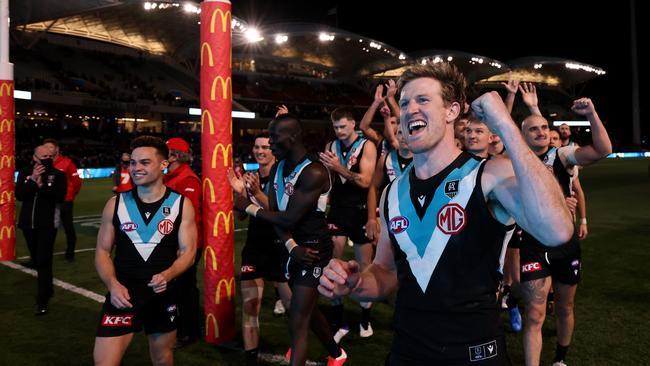 It’s time to stop underestimating Tom Jonas and Port Adelaide, says Warren Tredrea. Picture: James Elsby/AFL Photos