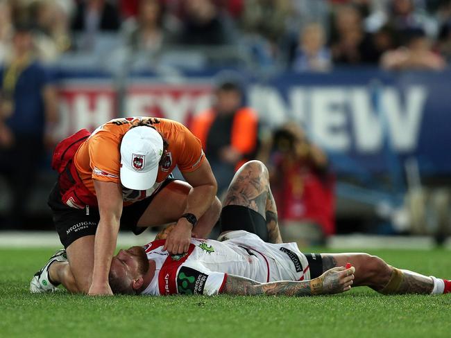 Josh Dugan after head knock.