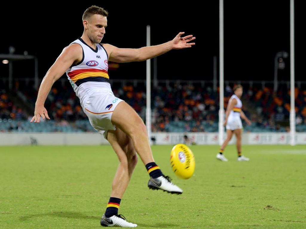 Brodie Smith of the Crows looks a monty to be a SuperCoach star in 2019