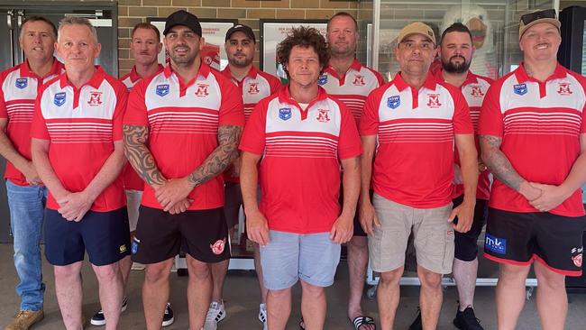 East Campbelltown Eagles 2022 coaching staff – Daniel Draper, Fred Gebbie, Laurie Mirko, John Da Silva, Chris Standing, Jarryd Eggleton, Jeb Jackson, Richard Barnes, Adam Nibre and Brett Ball.