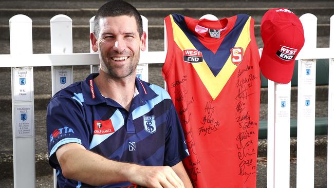 Sturt premiership coach Martin Mattner will coach the SANFL state team next season. Picture: Sarah Reed.