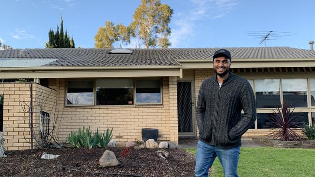 Sydney-based investor Nafiz Chowdhury outside one of his properties.