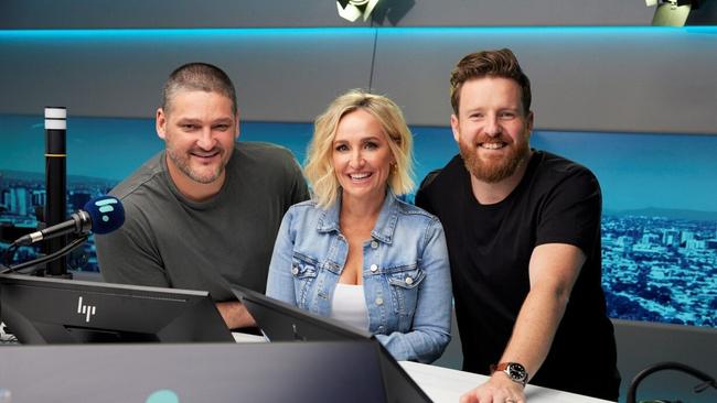 Fox FM’s Fifi, Fev and Nick continues to be one of Melbourne’s highest rating breakfast radio shows. Picture: supplied