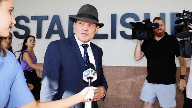 Criminal lawyer Derek Perkins leaves the Cairns Magistrates Court after representing Rajwinder Singh in the Toyah Cordingley murder case in March 2023. Picture: Brendan Radke