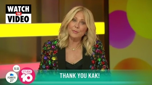 Kerri-Anne Kennerley’s emotional goodbye to Studio 10