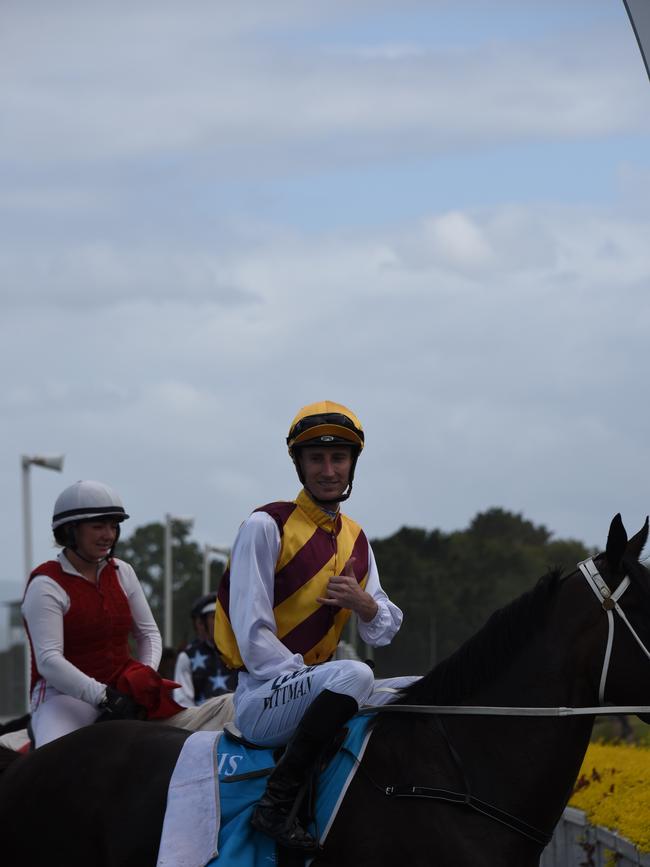 Winner of race 3 Lacey Lynx Pack ridden by Luke Dittman at the Gold Coast Turf Club. Picture: Steve Holland