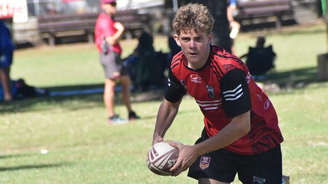 Under-18 boys semi-final, Rockhampton versus Toowoomba, on day three of the Junior State Cup at Cyril Connell Fields and Norbridge Park, Rockhampton, July 8, 2023.