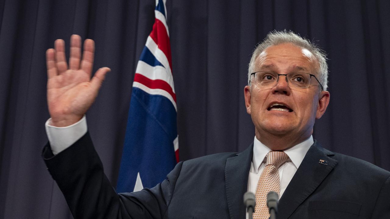 Prime Minister Scott Morrison says net zero will be a evolution, not a revolution. Picture: NCA NewsWire / Martin Ollman