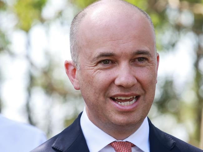 Daily Telegraph. 20, February, 2023.Premier Dominic Perrottet, Treasurer Matt Kean and Minister for Metropolitan Roads Natalie Ward make a major WestInvest announcement, in Marsden Park, today.Picture: Justin Lloyd.