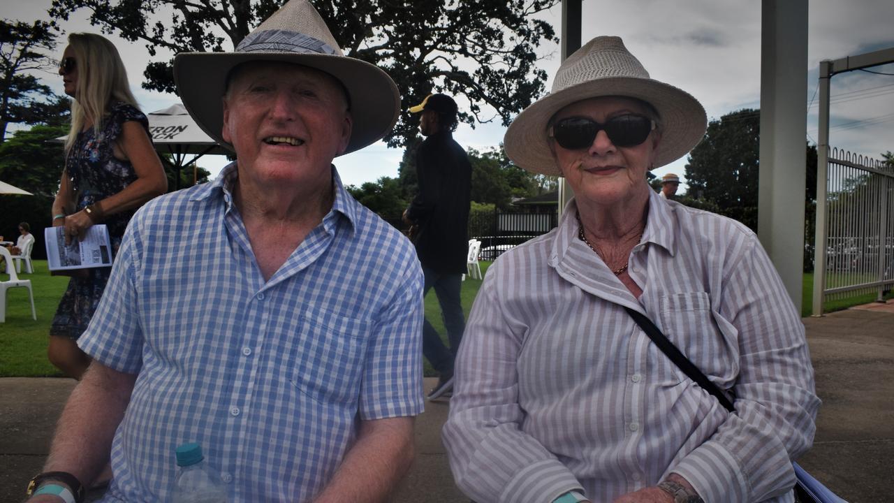 Noel and Lavella Schmidt from Glen Innes at the Blues, Brews &amp; BBQs Day at Clarence River Jockey Club on Sunday, 14th March, 2021. Photo Bill North / The Daily Examiner