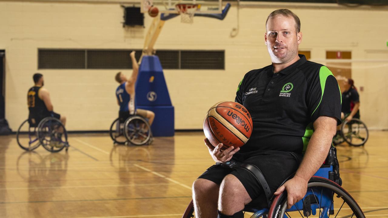 Toowoomba wheelchair basketball player Lachlan Steinohrt. Picture: Kevin Farmer