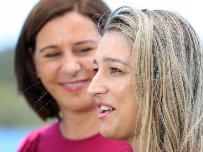 LNP Leader Deb Frecklington at a media conference to announce her partyÕs candidate Laura Gerber in the forthcoming Currumbin by-election. Pics Adam Head