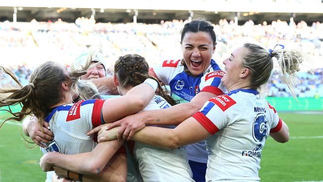 The NRL and RLPA are finally set to end their stalemate over the women’s game, with NRLW stars almost free to start signing with clubs. Picture: NRL Photos.