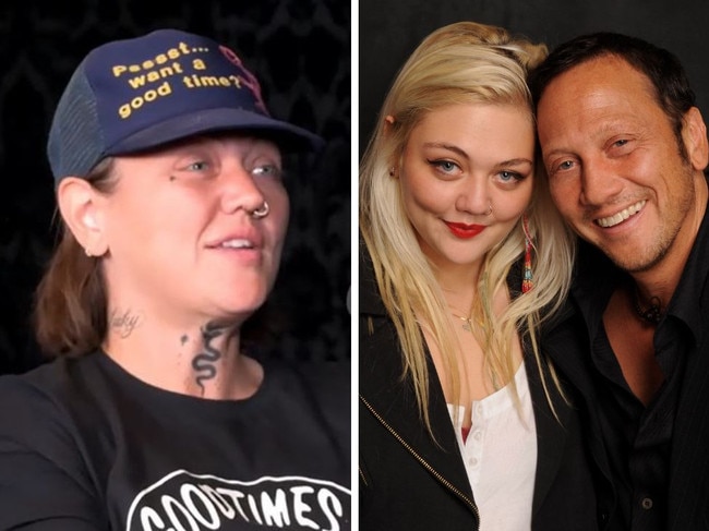 Elle King claims dad Rob Schneider sent her to fat camp.