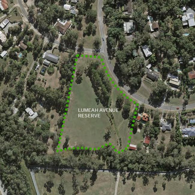 Proposed new off leash area at Lumeah Avenue Reserve, Pimpama.