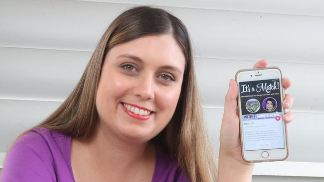 Mermaid Beach independent candidate Saraya Beric used dating aoo Tinder to try and woo voters. Picture: Richard Gosling