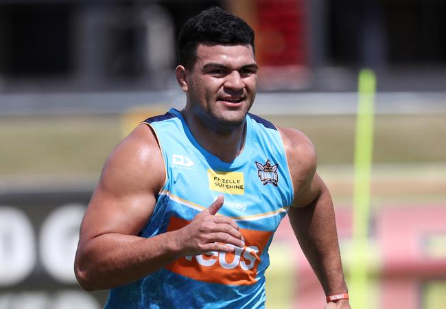 New Titans recruit David Fifita. Picture: Nigel Hallett