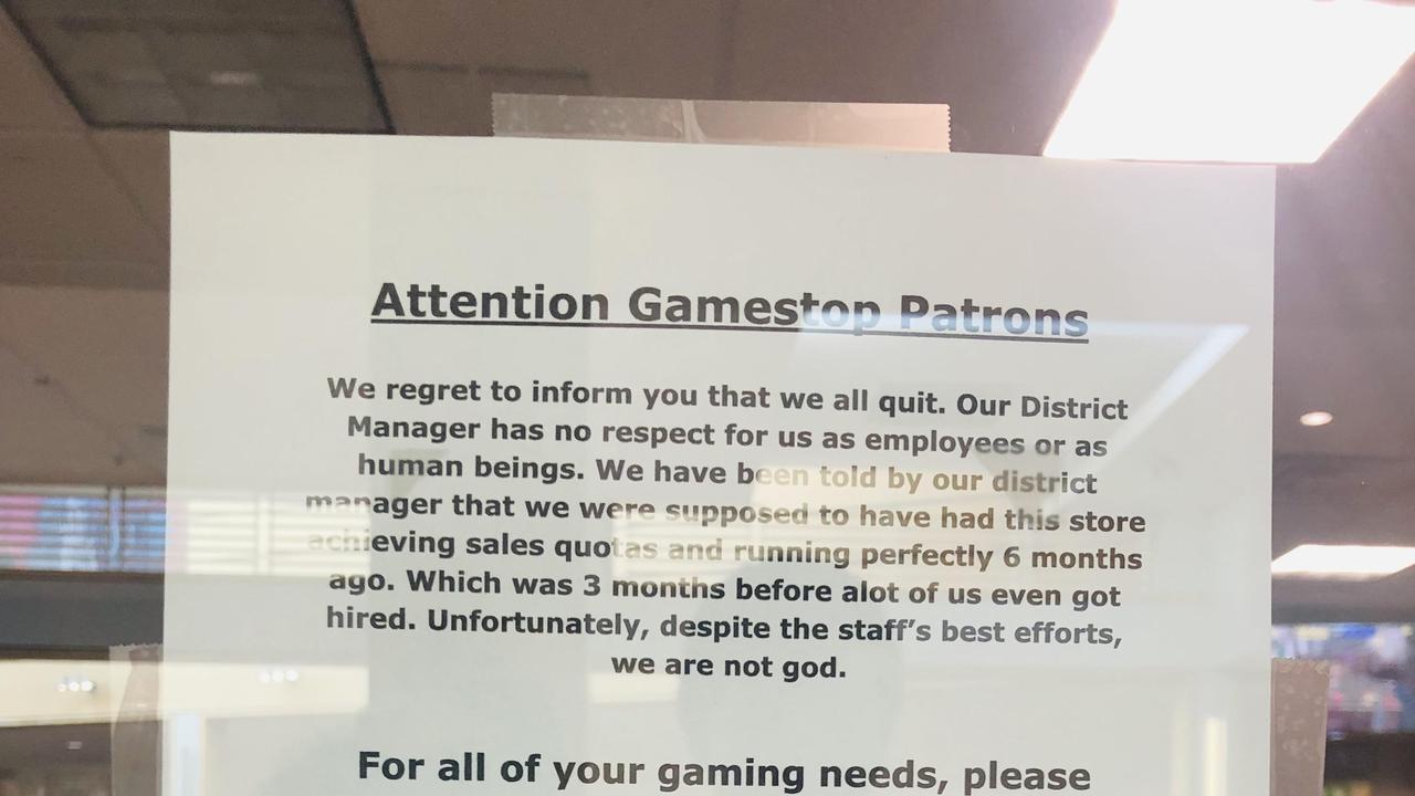 Ostra notatka z rezygnacją ekipy GameStop