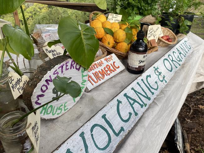 Roadside produce stall on Rose Rd.