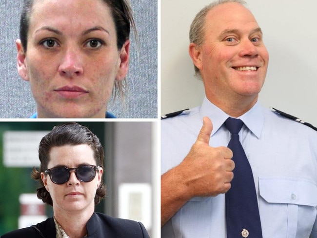 Two women have been accused of murdering a Queensland police officer on the Bruce Hwy north of Brisbane in 2021.