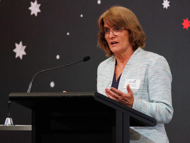 SYDNEY, AUSTRALIA - NewsWire Photos, September 5, 2024. RBA Governor Michele Bullock gives a speech on the costs of high inflation at an Anika Foundation luncheon. Hyatt Regency hotel. Picture: NewsWire / Max Mason-Hubers