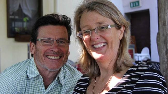 Joanne Scanlon with her husband Justin. Picture: Supplied by family