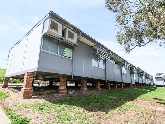 Demountable Classrooms seen at Carlingford West Public School. Picture: James Gourley