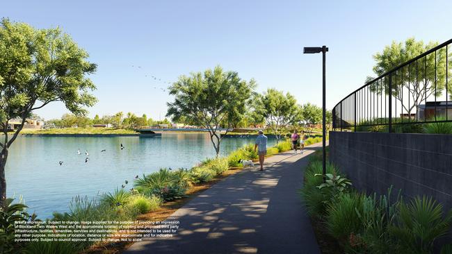 An artist impression of the Twin Waters West development.