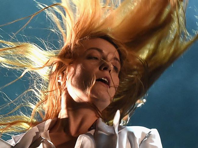 INDIO, CA - APRIL 12: Singer Florence Welch of Florence and the Machine performs onstage during day 3 of the 2015 Coachella Valley Music & Arts Festival (Weekend 1) at the Empire Polo Club on April 12, 2015 in Indio, California. (Photo by Kevin Winter/Getty Images for Coachella)