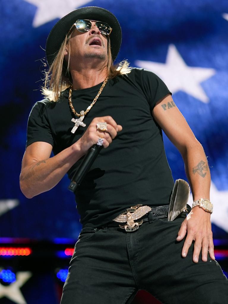 As is Kid Rock. Picture: Andrew Harnik/Getty Images