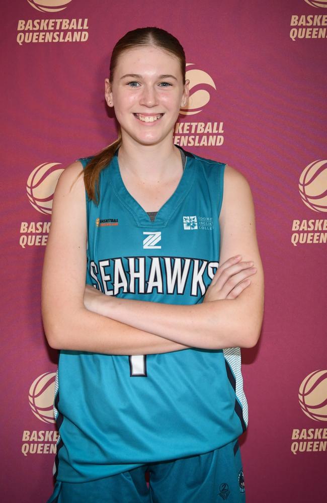 Queensland South U16 Girls player Mia Gurney. Picture: Basketball Queensland