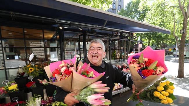 Peter Savva runs Flowers Round The Hours. Picture: Alex Coppel.