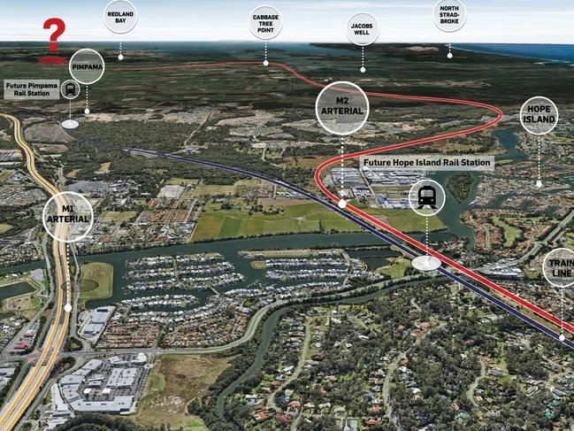 Route of the second M1, or ‘Coomera Connector’.