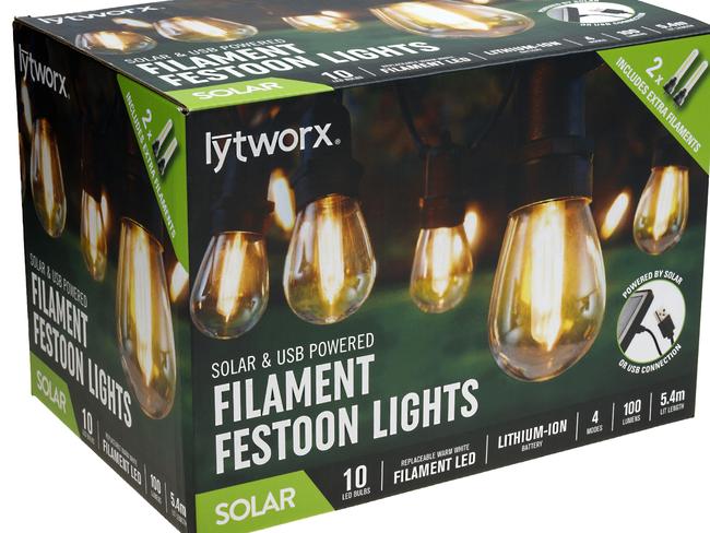 Lytworx Filament Festoon Solar And USB LED Lights.