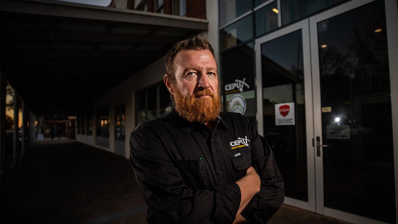 Sean Gibbons was struck down with lead poisoning last year while working at AGL’s Torrens Island Power Station. Picture: Tom Huntley