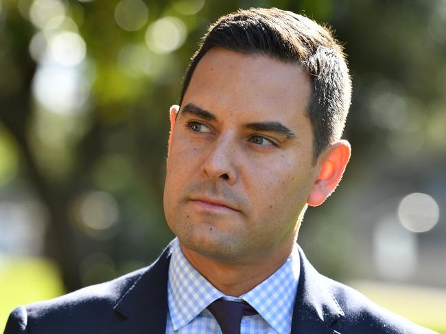 Independent MP Alex Greenwich has copped criticism for being a “nobody”. Mr Greenwich originally moved the bill in the lower house. Picture: AAP